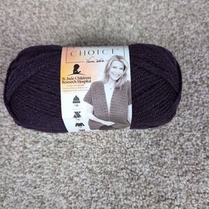 Lion Brand Vanna's Choice Yarn Purple 860 Medium Weight Acrylic 170yd